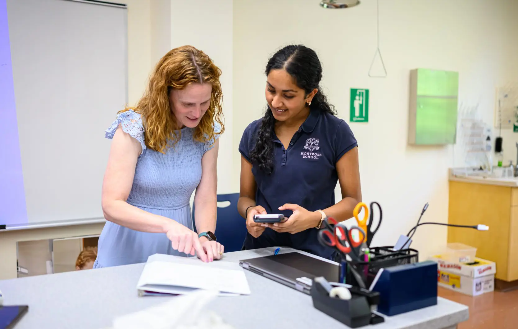 Teacher with Student